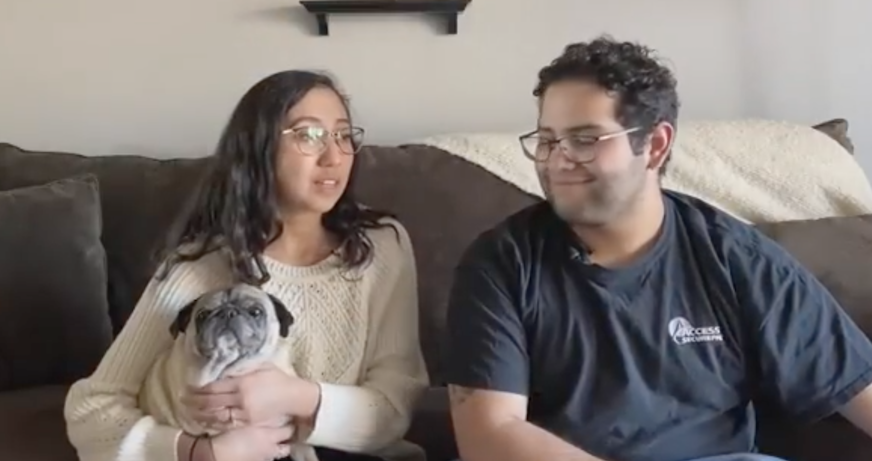 Daniel and Karina are first time homebuyers