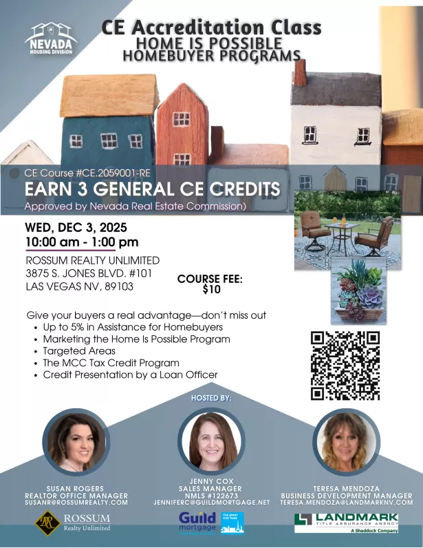 CE Course for Real Estate Agents | Nevada Housing Division